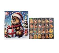 Calendario dell'Avvento 2025 a tema bambola Capybara, con sorprese giornaliere, calendario dell'avvento vuoto da riempire