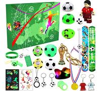Calendario dell'Avvento 2025, Calendario dell'Avvento Calcio con 24 Set a Tema Coppa del Mondo Idea Regalo di Natale per Amanti del Calcio Bambini Ragazzi