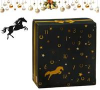 Calendario dell'avvento 2025 - Calendario invernale per conto alla rovescia con cavallo con 24 giorni, regali e sorprese per proprietari di cavalli, cavalieri e stalle (A)
