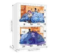 Calendario dell'Avvento 2025 con 24 simpatici portachiavi, calendario natalizio per il conto alla rovescia di 24 giorni, per bambini, ragazzi, ragazze, adolescenti e amanti degli anime, ottimo regalo