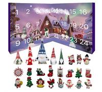 Calendario dell'avvento 2025 con gnomi e gnomi, calendario 2025 per conto alla rovescia con gnomi, decorazione per Halloween, Natale e festività (viola)