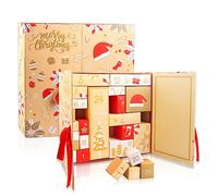 Calendario dell'Avvento 2025 da Riempire | Crea la Magia del Natale con 24 Scatoline Regalo | Kit con Scatole Riutilizzabili per Dolci e Piccoli Regali | Emozione per Bambini e Famiglia (Giallo)