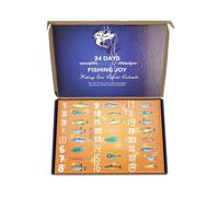 Calendario dell'Avvento 2025 da uomo, accessori per la pesca, calendario dell'Avvento, 24 giorni, per pescatori, adulti, adolescenti e ragazzi (A)