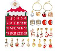 Calendario dell'avvento 2025 di Halloween, per ragazze e ragazzi, con 24 giorni, regalo unico, conto alla rovescia, design castello spettrale, scatola cieca, fai da te, braccialetto creativo con