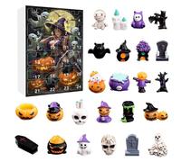 Calendario dell'Avvento 2025 per bambini, conto alla rovescia di Halloween, set cieco con giocattoli e calendario dell'avvento per bambini (viola, 26 x 18 cm)