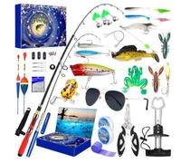 Calendario dell'Avvento 2025 per gli uomini, calendario dell'Avvento di 24 giorni con porta canna da pesca, clip per labbra di pesce, porta ami, conto alla rovescia fino a Natale per Babbo marito