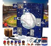Calendario dell'avvento 2025, per ragazzi e uomini, 24 giorni, in acrilico, conto alla rovescia di Natale, per giocatori di baseball, decorazioni per feste di Natale, regali per mariti e fidanzati (1
