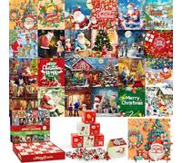 Calendario dell'Avvento 2025 Puzzle di Natale, Puzzle di 1008 pezzi per il conto alla rovescia di Natale di 24 giorni Gioco familiare di puzzle natalizi per bambini e adulti