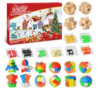 Calendario dell'Avvento 2025 Rompicapo, Calendario Avvento Puzzle Rompicapo Giochi Puzzles Calendario dell'avvento,24 Giorni Advent Calendar per Bambini Ragazze Ragazzi Adolescenti Adulti