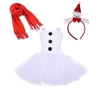Calendario dell'Avvento 24 storie ragazze Natale pupazzo di neve costume senza maniche casual abito estivo vacanza abito bianco gonna jeans nero, b, 4-5 Anni