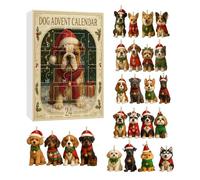 Calendario dell'Avvento 3D Highland Cow 2025, 24 giorni Highland Cow Ornamenti Natale conto alla rovescia, con 24 statuette in miniatura di mucca altopiani, ornamenti di bovini, calendario natalizio