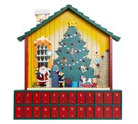Calendario dell'Avvento 41x7x39 cm in Legno