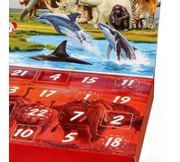 Calendario dell'Avvento Animali - Set di 24 figure di animali selvatici, modelli in resina | Giocattolo educativo per, decorazione natalizia natura, attività familiare