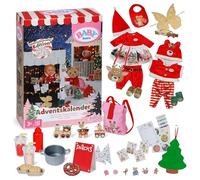Calendario dell'Avvento BABY born - 24 sorprese - Abiti e accessori per bambole da 43 cm - Accessori di alta qualità per bambole per Natale