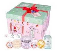 Calendario dell'Avvento BadeFee "Schiaccianoci" 2025 con 24 prodotti cosmetici: mousse doccia, crema deodorante, crema mani - senza parabeni e siliconi - fatto a mano in Germania