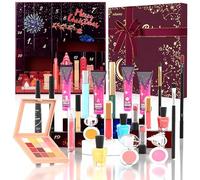 Calendario dell'Avvento Beauty 2025, Calendario Avvento Make-up, Set di Trucchi da 24 pezzi per Occhi, Viso, Labbra e Unghie, Calendario Conto alla Rovescia Natale Idea Regalo per Amanti, Amici