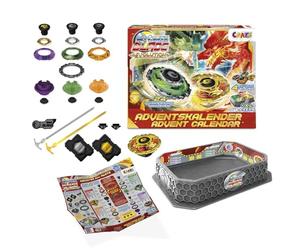 Calendario dell'avvento BLADE di CRAZE - Calendario dell'avvento per bambini e bambine con arena di battaglia, lanciatori e trottole - Calendario di Natale per bambini e bambine