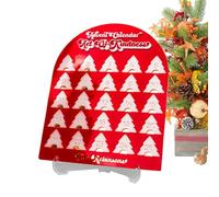 Calendario dell'Avvento, calendario dell'albero di Natale, conto alla rovescia, calendario dell'avvento 24 giorni, decorazione creativa 2D in acrilico per la decorazione della casa