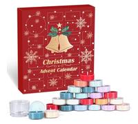 Calendario dell'Avvento con candele profumate 2025 con 24 diverse candele profumate, regali del calendario di Natale per la mamma, la sorella, la fidanzata