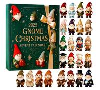 Calendario dell'Avvento con Elfo, Calendario dell'Avvento Gnomi, 1 Gioco, Calendari Conto Alla Ritorno Di Natale 24 Giorni, Ciondolo Acrilico 2D Con Bellissimi Gnomi Pendenti, Regalo Ideale