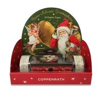 Calendario dell'Avvento con grammofono musicale Coppenrath, design vintage, 24 mini dischi in vinile con canzoni natalizie, qualità tedesca