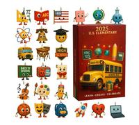 Calendario dell'Avvento Con Ornamenti Di Natale Per,24 Pezzi Decorazioni In Acrilico 2D Ciondolo Conto Alla Rovescia Di Natale | per Festa di Compleanno Casa Camera Camera Soggiorno Classe Scuola App