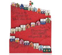 Calendario dell'Avvento da Arrampicata con Babbo Natale, Cuenta Atrás Navideña Interactiva, Decoración Navideña Sostenible para Regalo