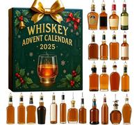Calendario dell'Avvento del Whiskey 2025, Calendario dell'Avvento 2025, 24 giorni senza ripetizioni, divertente, Un viaggio di degustazione quotidiano nel mondo degli aromi del
