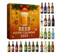 Calendario dell'Avvento del Whiskey 2025, Ciondoli in acrilico di alta qualità a forma di Whiskey for il conto alla rovescia delle feste e come regalo, Calendario del conto alla(C)