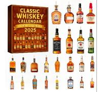 Calendario dell'Avvento del Whiskey 2025, Ciondoli in acrilico di alta qualità a forma di Whiskey for il conto alla rovescia delle feste e come regalo, Calendario del conto alla(F)