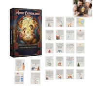 Calendario dell'avvento della Natività 2025, Versi della Bibbia Calendario dell'avvento 2025, 24 biglietti per le scritture dell'avvento, preghiera sfusa con versi della Bibbia, regalo religioso