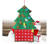 Calendario dell'Avvento di feltro di Natale Appeso Albero di Natale Conto alla