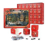 Calendario dell'Avvento di Natale 2025, 1008 puzzle, 24 giorni, conto alla rovescia di Natale, regalo per conto alla rovescia fino a Natale
