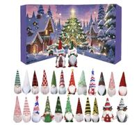 Calendario dell'Avvento di Natale, 24 giorni, con gnomo e conto alla rovescia, senza volto, bambole a sorpresa, giocattoli per bambini, ragazzi, ragazze, regali di Natale