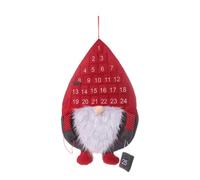 Calendario dell'avvento di Natale appeso Svedese Tomte Santa Gnome Avvento Calendario con 25 tasche per bambini Decorazioni per le vacanze di Natale - Cappello rosso, Decorazioni