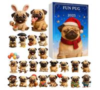 Calendario Dell'Avvento Di Natale - Ciondolo A Forma Di Cane 2D Souvenir | Calendario Di Natale 2025 | Per Ragazza Nipote Studenti