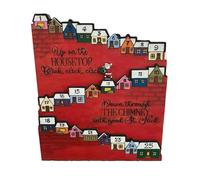Calendario dell'Avvento di Natale in legno Babbo Natale Countdown Ornamenti da tavolo Decorazioni natalizie per la casa Calendario in legno di Capodanno 2023