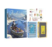Calendario dell'Avvento Di Pesca Per Natale | Set Di Esche Da Pesca Per Conto Alla Rovescia Da 24 Giorni A Natale | Kit Esche, Destinato A Lui Adulti Papà Ragazzi Uomini Adolescenti Padre