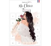 Calendario dell'Avvento/dopo per coppia | "Mia Tesora" | 25 buoni d'amore sexy e romantici | Idea regalo donna | Poster A3 con cavalletto in cartone | Calendario originale senza cioccolato