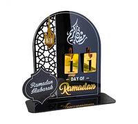 Calendario dell'Avvento Eid, calendario fai da te per conto alla rovescia di Eid Mubarak, 30 giorni in acrilico, calendario per conto alla rovescia fai da te, forniture per feste religiose