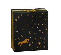 Calendario dell'Avvento for gli amanti dei cavalli: 24 giorni di sorprese premium con un design ispirato al cielo invernale - Regalo di Natale equestre(Black)