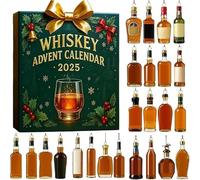Calendario dell'Avvento for gli amanti del whisky: 24 giorni di degustazione di whisky premium, idea regalo for le feste(2pcs)