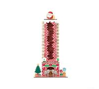 Calendario dell'Avvento in legno, 45 cm, per casa e ufficio | Design classico con Babbo Natale, altezza 45 cm, calda vacanza per lo spirito, decorazione per casa e ufficio