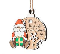 Calendario dell'Avvento in legno con conto alla rovescia per il conto alla rovescia di Natale, decorazione da parete in legno, ornamento per albero di C-hristmas, decorazioni da C-ountdown a