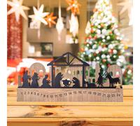 Calendario Dell'Avvento In Legno, Stile Fattoria, Festività, Numero,
