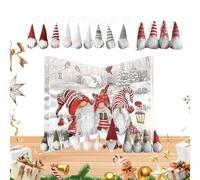 Calendario dell'Avvento Lutin Di Natale | Decorazioni Di Natale Per La Decorazione Domestica | Decorazione Festiva Per Abete Cappotto 24 Giorni Calendario Adulti
