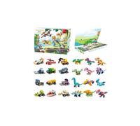 Calendario dell'Avvento Macchinine e Dinosauri - Calendario di Natale 202 multicolore