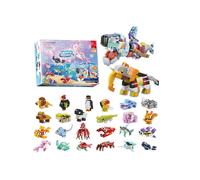 Calendario dell'Avvento Natale mini costruzioni Animali Marini
