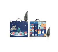 Calendario dell'avvento natalizio 2025, vuoto, 24 giorni, con conto alla rovescia, scatole regalo da riempire, fai da te, ricaricabili, per confezioni regalo, decorazioni natalizie (#C)