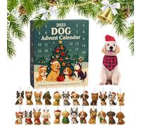 Calendario dell'Avvento per Cani 2025, Conta i Giorni di Natale con 24 Popolari Razze Canine, Decorazioni Adorabili per l'Albero di Natale, Regalo per gli Amanti dei Cani